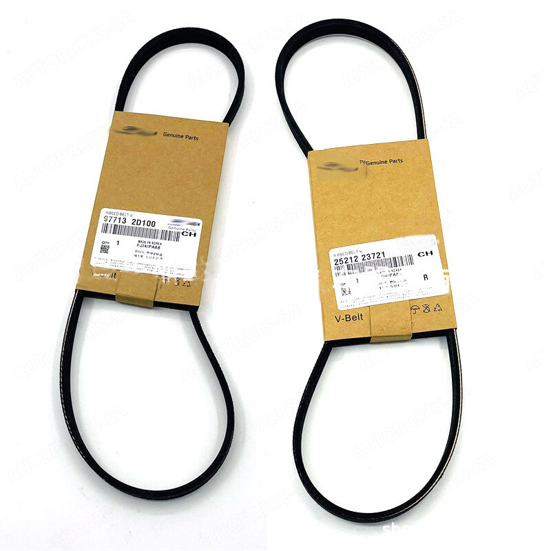 Drive belt set generator and AC for Hyundai for Elantra 2005 - 2010 2.0L