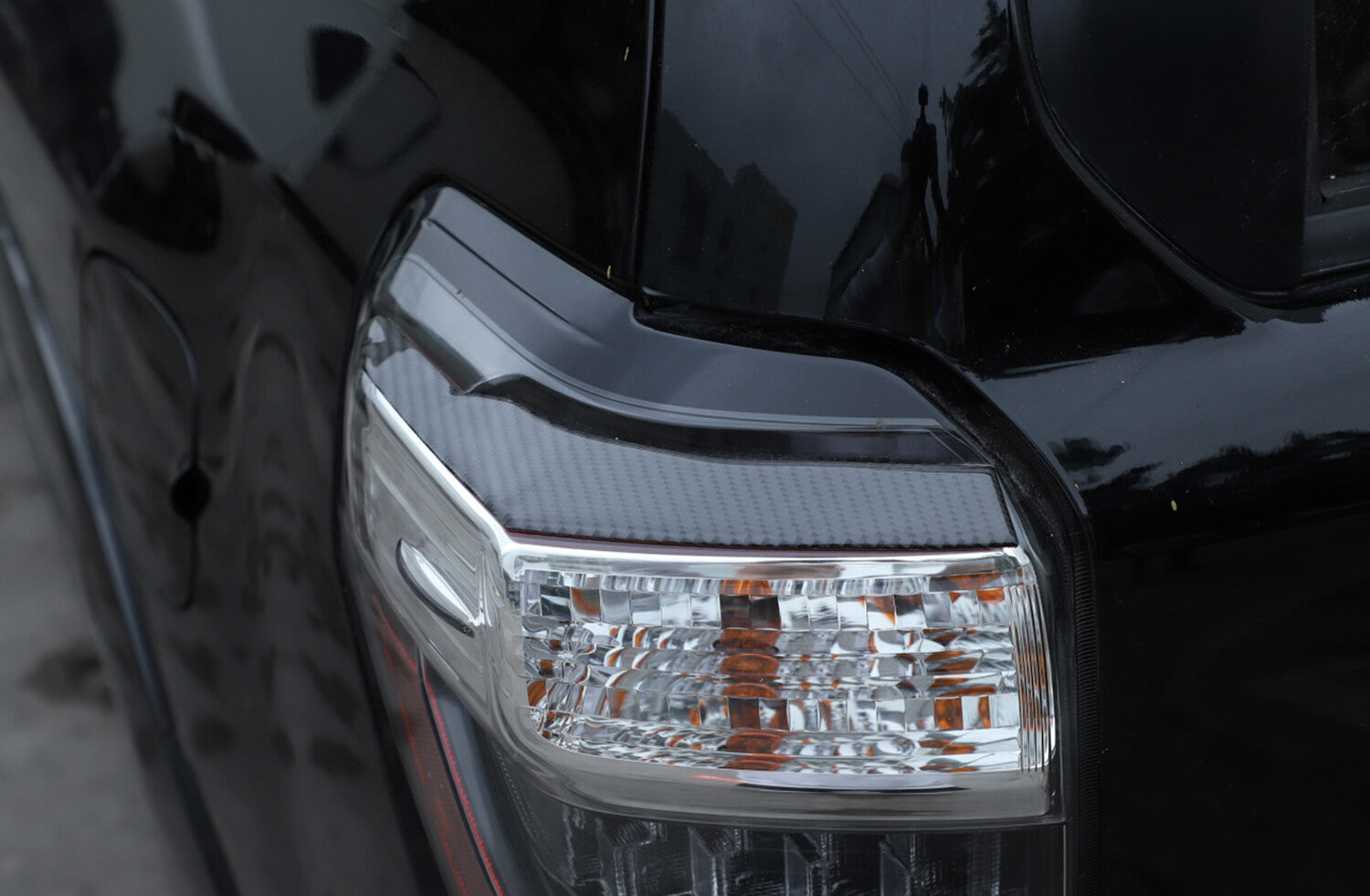 for Toyota 4Runner 10-20 Carbon Fiber Headlamp Taillight Eyebrow Stickers Decal