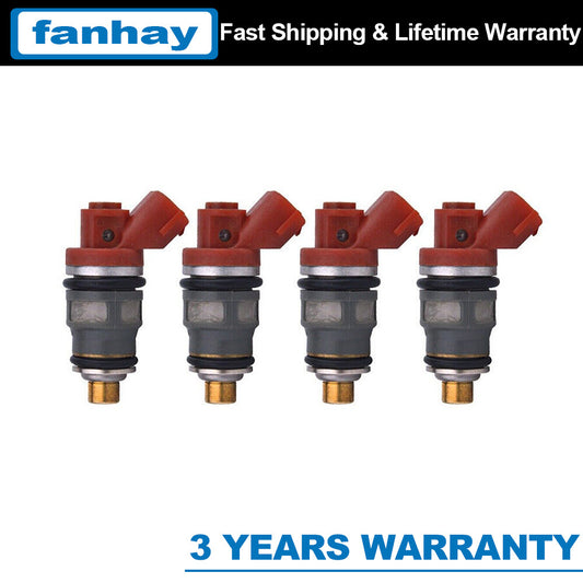 23250-76020 Set Of 4 Fuel Injectors For 94-97 for Toyota Previa 2.4L Supercharge