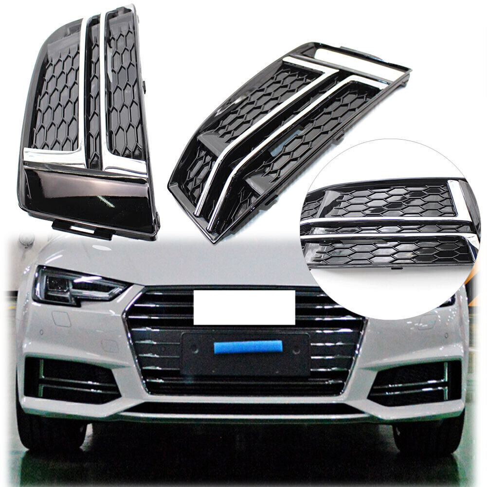 2x Front Bumper Lower Grille Grill 8W0807682F for Audi S4 A4 S-Line B9 2017 2018