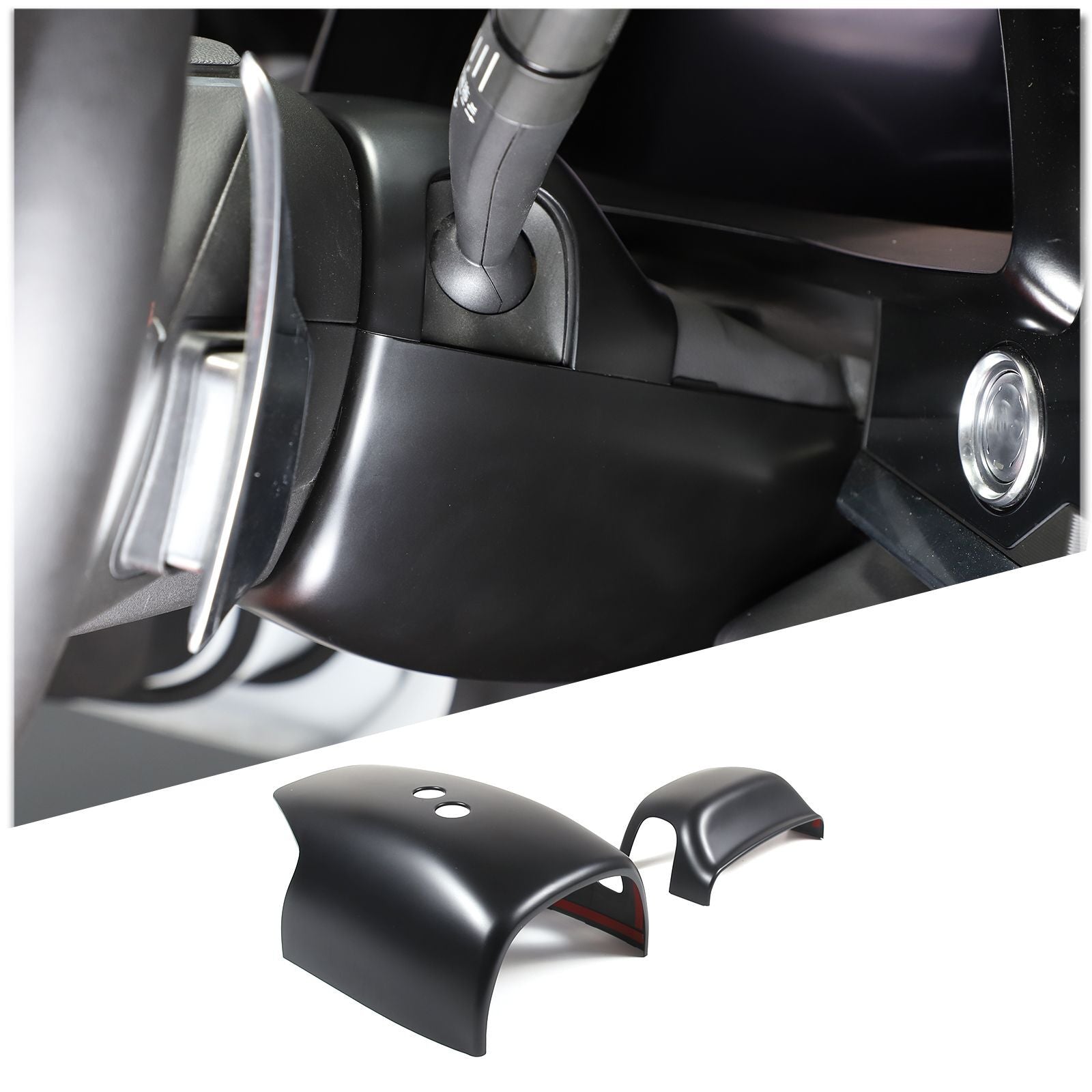 For 2005 2006 2007 for Honda Accord Door Side Mirror Cover Cap Gloss Black- v