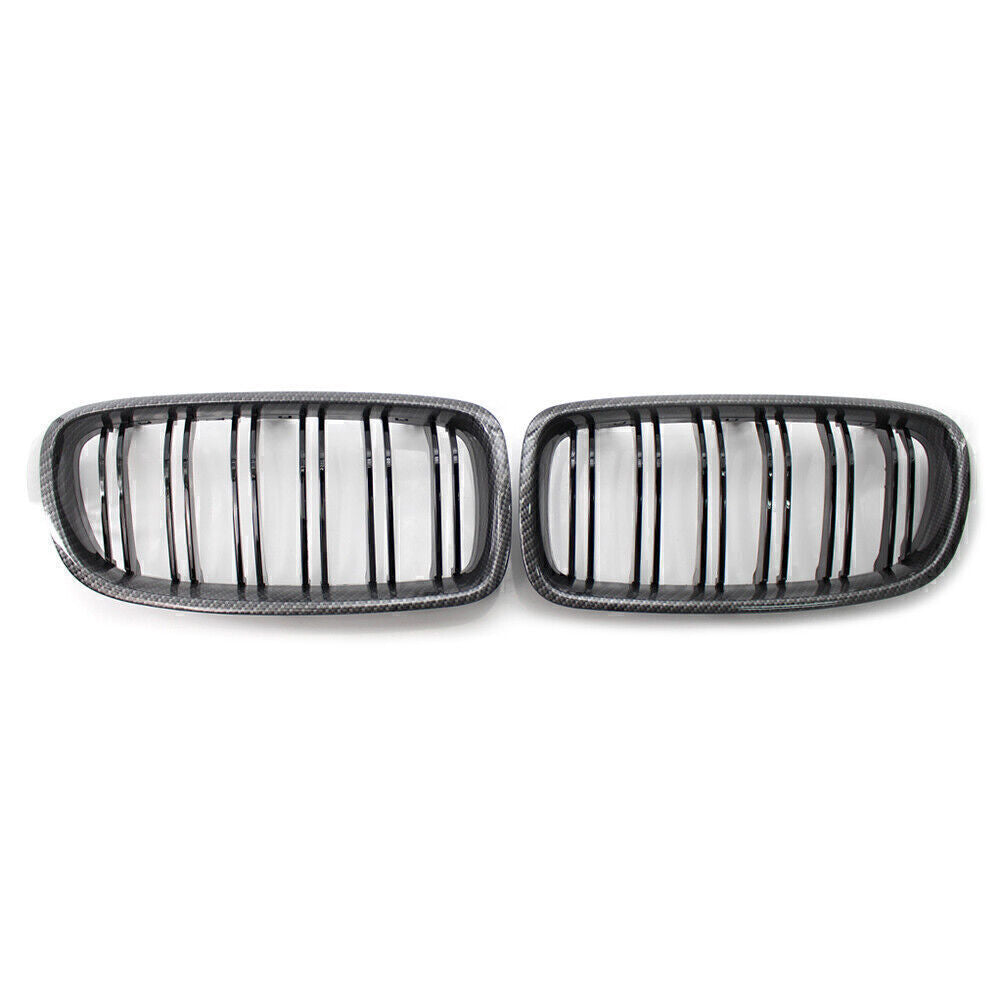 Front Frame Grille Grill M3 Style Fit for BMW 3 Series F30 31 12-18 Carbon Black