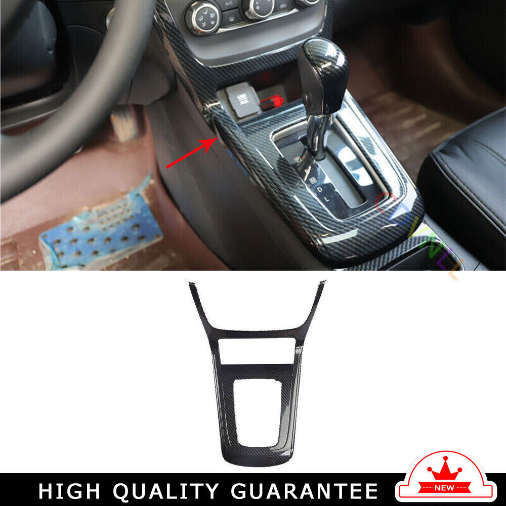 Console Gear Shift Frame Cover Trim Fit for Nissan Sentra 2013-2019 Carbon Fiber