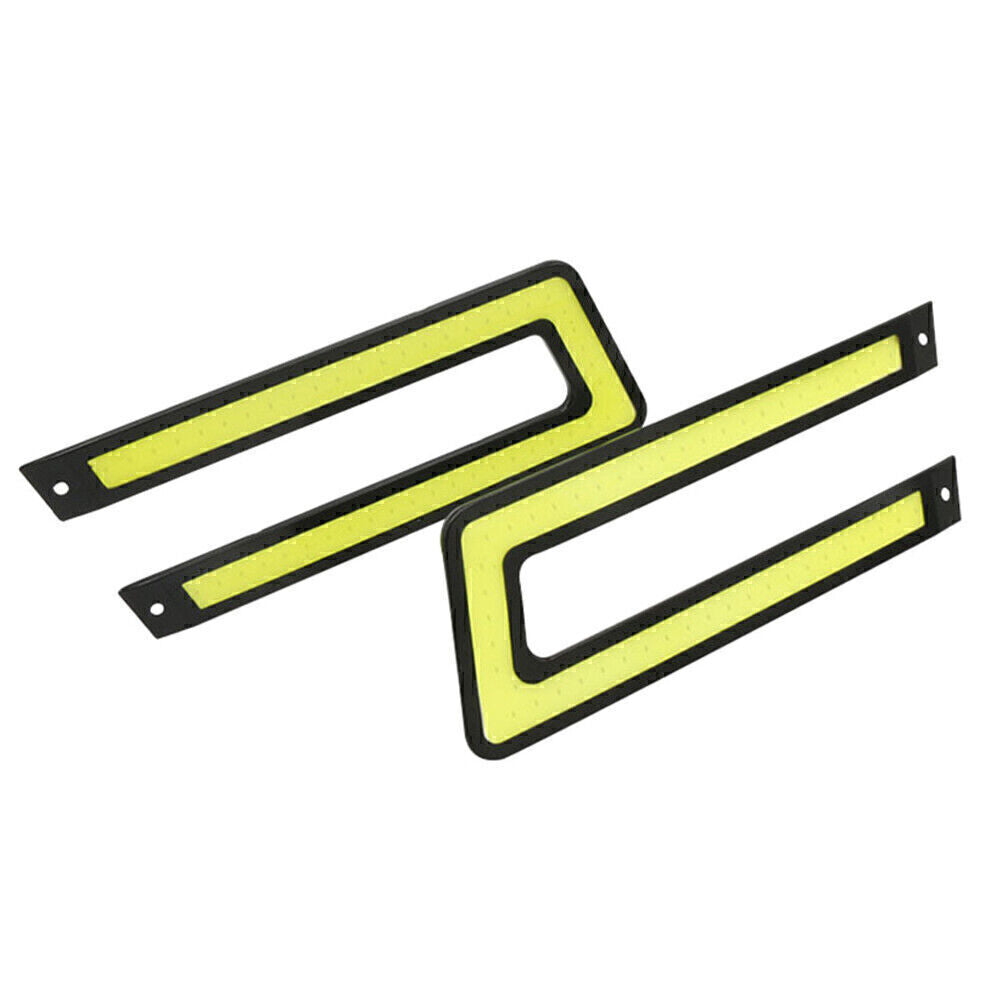 12V White COB DRL LED Daytime Running Light For Universal Car Driving Fog Lamp
