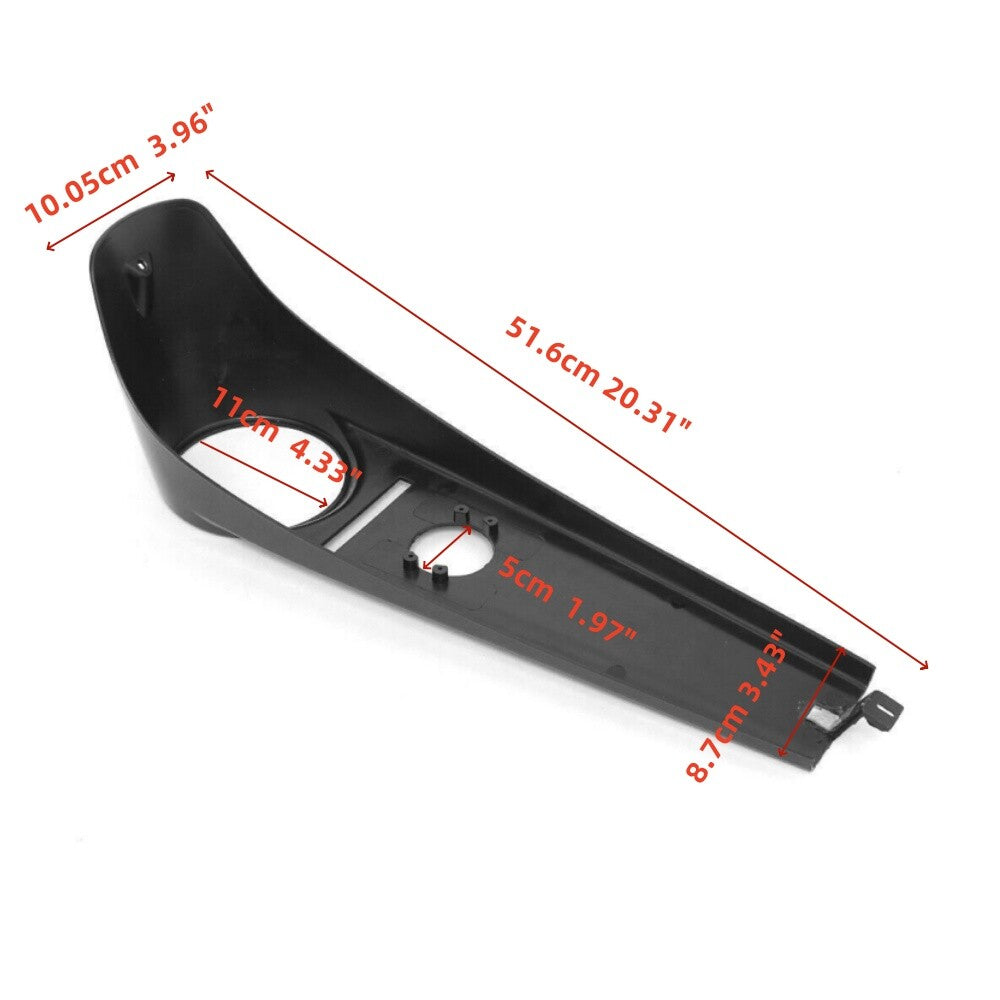 Dash Panel Fuel Tank Cap for Harley Davidson Softail 2000 - 2017 Gloss Black - n