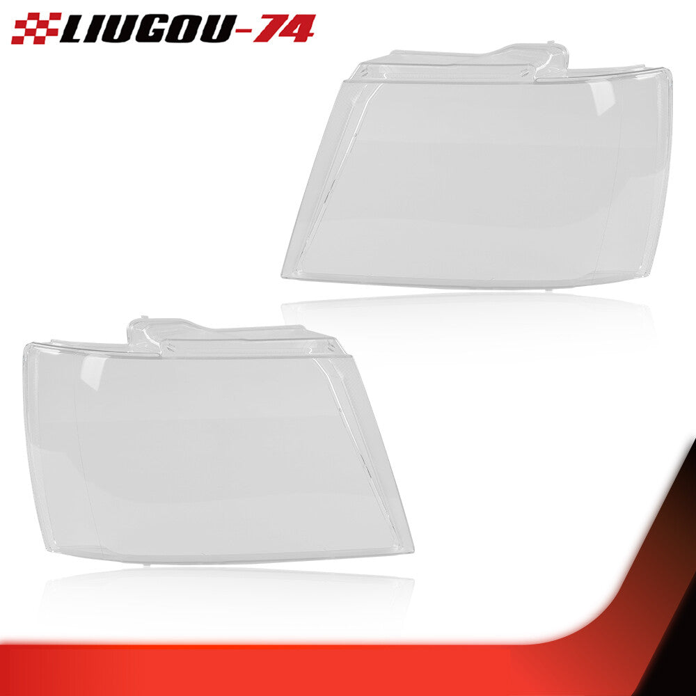 Suitable for 07-14 Tahoe Suburban, a pair of headlight lens transparent protective cover sets- v
