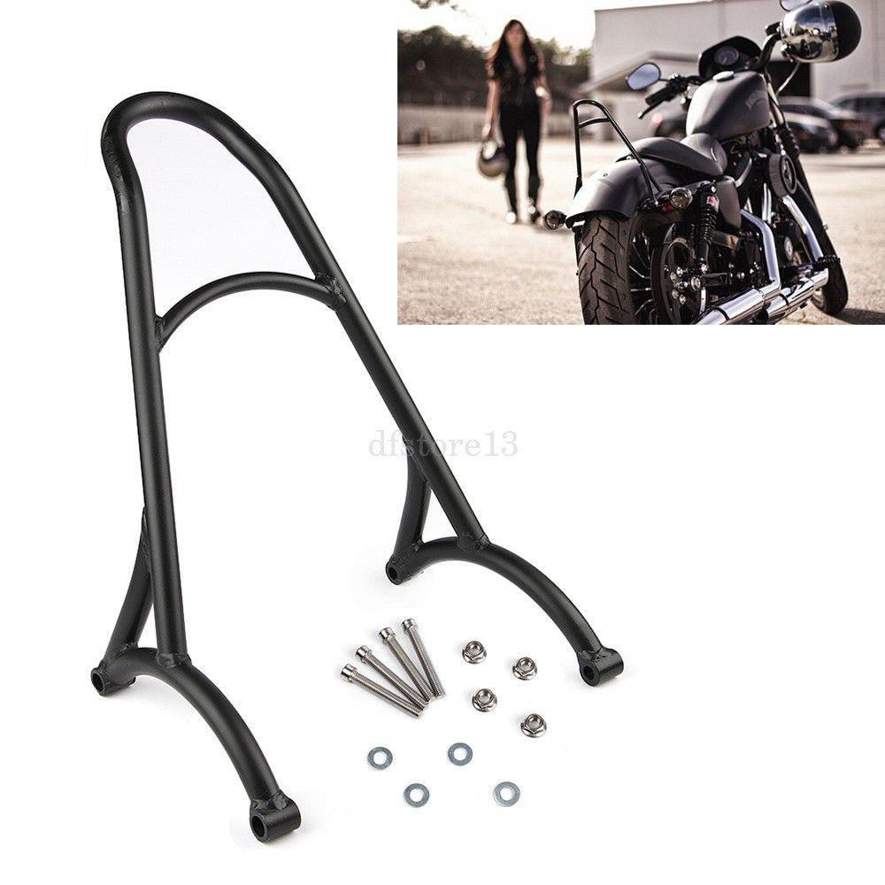 Passenger Backrest Pad Sissy Bar Cush for Harley Sportster XL1200 883 2004-2016 Q
