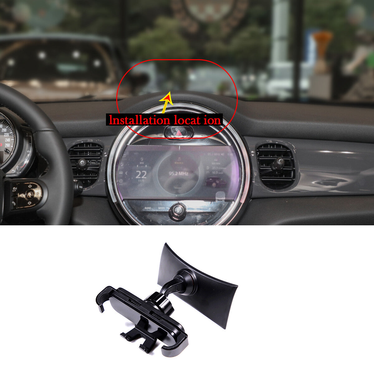 ABS Carbon Fiber Steering Wheel Center Cover Trim Panel for Tundra 07-13- v