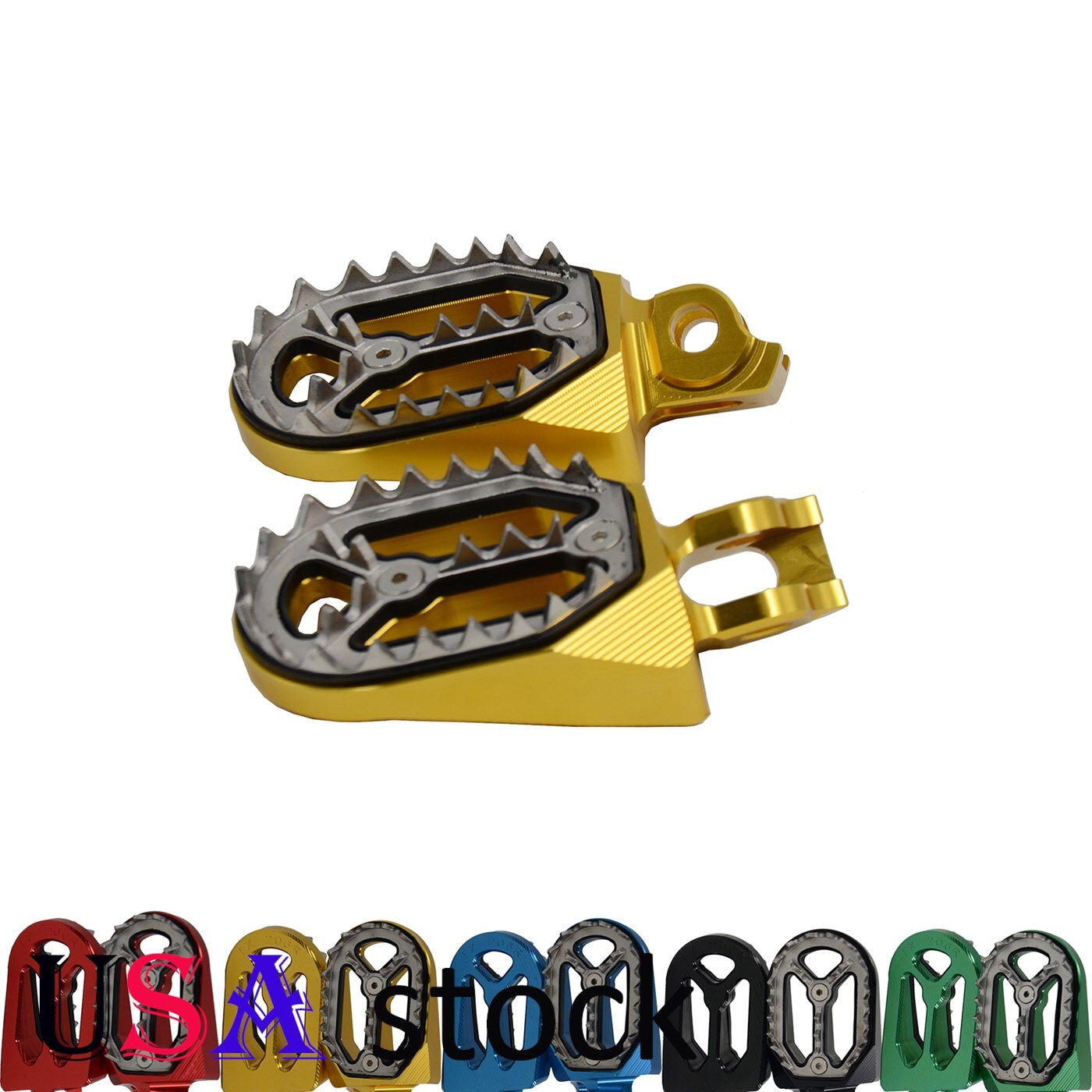 US Fat Foot Pegs Footrests peg for Suzuki RMZ 250/450 2010-2022 RMX450 Q