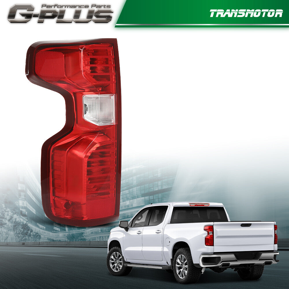 Fits 19-23 for Silverado 1500 Incandescent Tail Light w/Fixed Driver Side - v