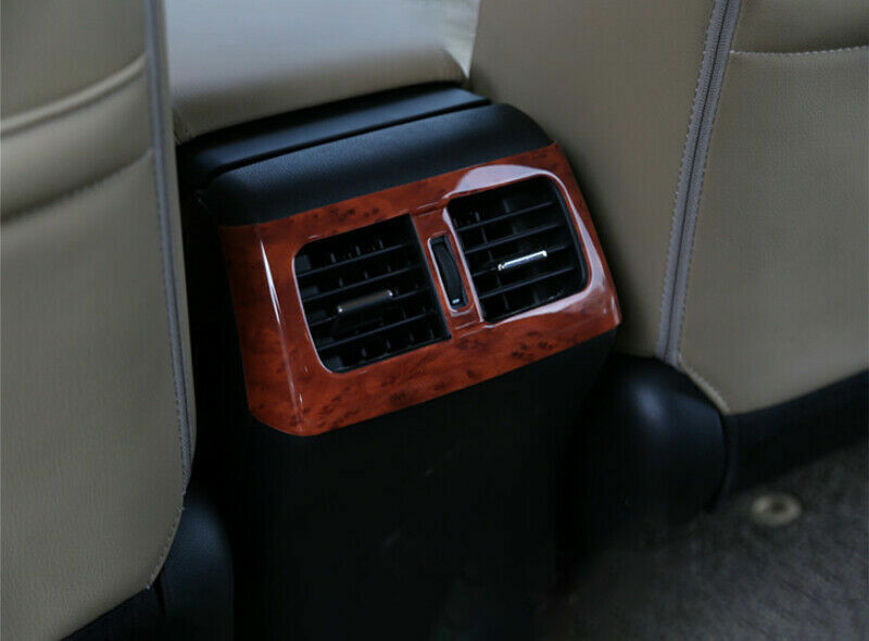 Rear Air Outlet Vent Frame Trim 1PCS Fit for Honda CRV CR-V 2012-2016 Wood Grain