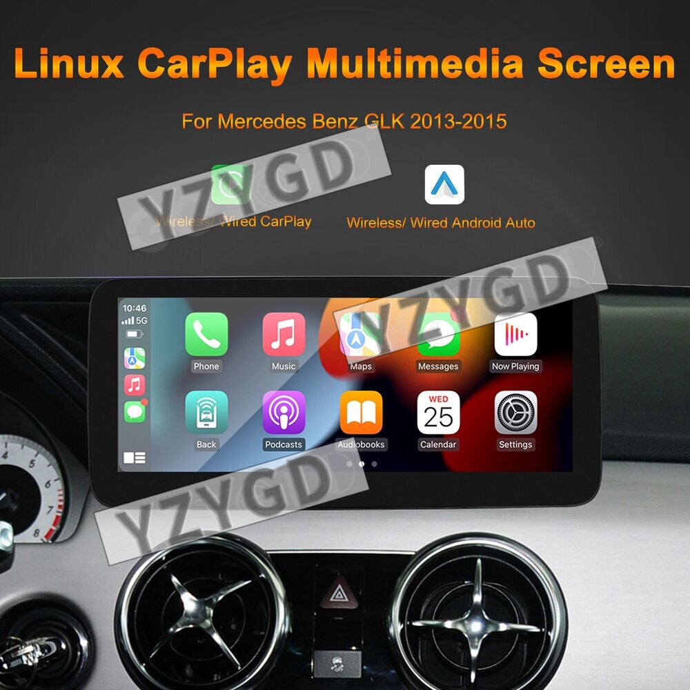 for Mercedes-Benz GLK X204 2013-2015 12.3 CarPlay Car Radio Multimedia Screen