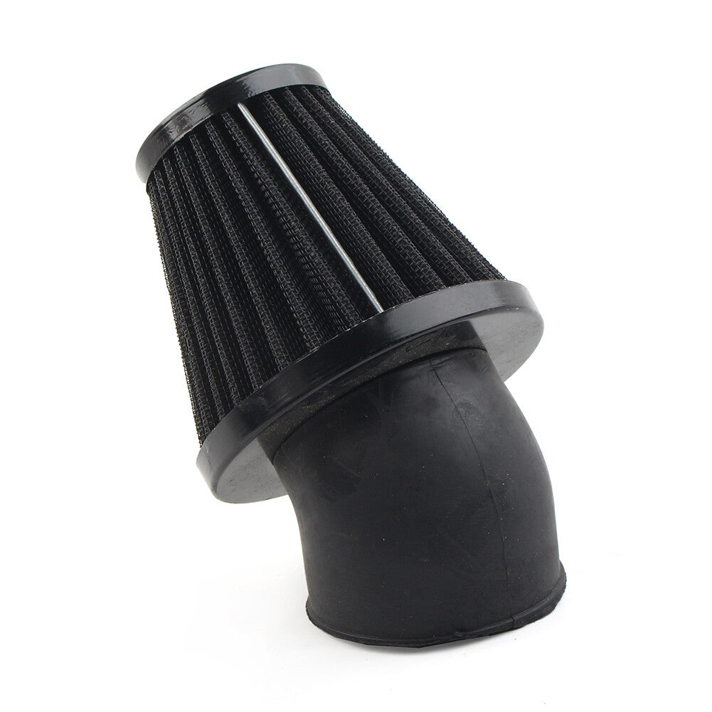 48mm Air Intake Filter Cleaner Rubber Bend Inlet Stainless Steel Mesh Q