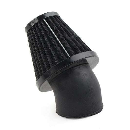 48mm Air Intake Filter Cleaner Rubber Bend Inlet Stainless Steel Mesh Q