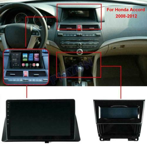 10.1-inch screen compatible with 08-12 for Honda Accord Quad-core Android 9.1 radio, stereo BT FM, GPS player - n