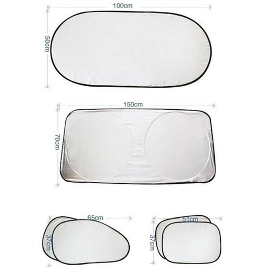 Car Sun Shade Window Screen Cover 6pcs Side Sunshade Protector For Summer
