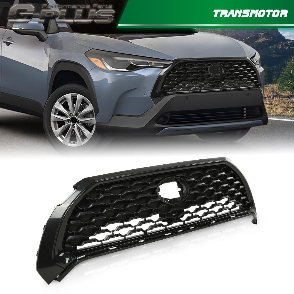 Front Upper Bumper Cover Grille Grid Grill Fits 2022 2023 for Corolla Cross - v