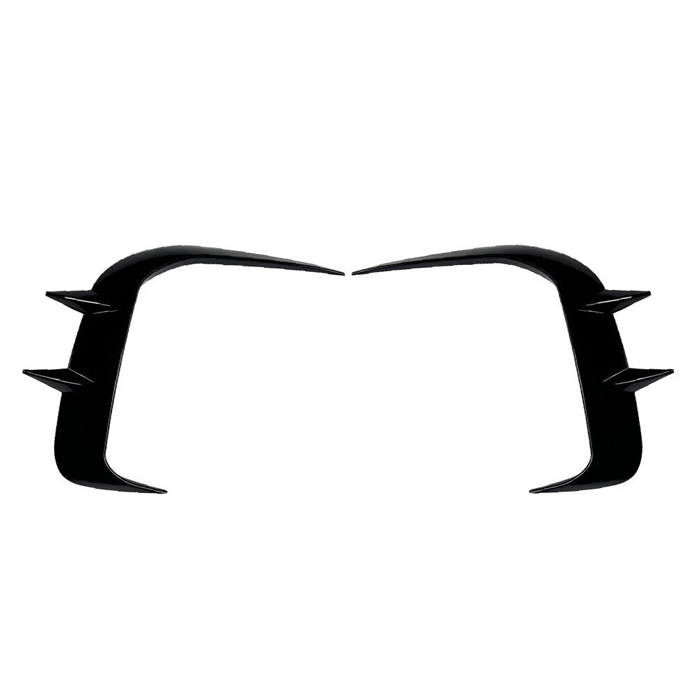 Front Bumper Spoiler Wind Knife Grille Trim for BMW I5 G60 G61 M Sport 24+ Black