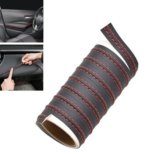 78in Car Trims Line Leather Auto Interior Mouldings Strip Self Adhesive Parts