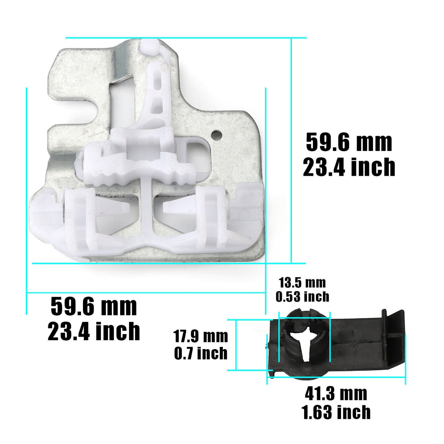 Set of 4 Front L&R Window Regulator Repair Clips fastener for BMW X5 E53 00-06 Q