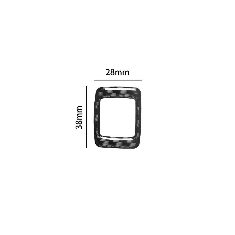 Carbon Fiber Dim Light Switch Frame Cover Trim for Volkswagen for Tiguan 2013-2017