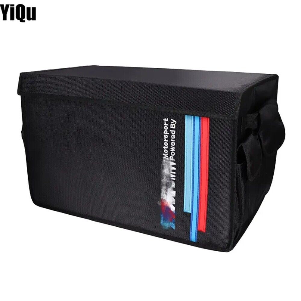 Fits For M Sport Foldable Cargo Trunk Storage Organizers Accessories Black n