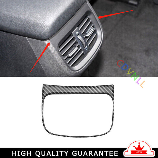 Car Rear Air Outlet Vent Frame Trim for Kia K3 Forte 2019-2022 Real Carbon Fiber