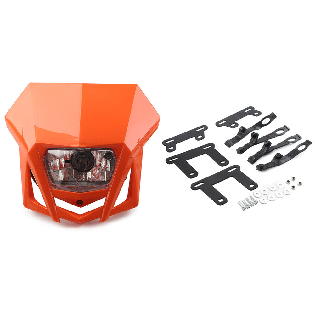 Fit for Kawasaki KLX XR CRF DRZ RMZ for Yamaha Dirt Bikes 12V H4 Headlight Fairing Q