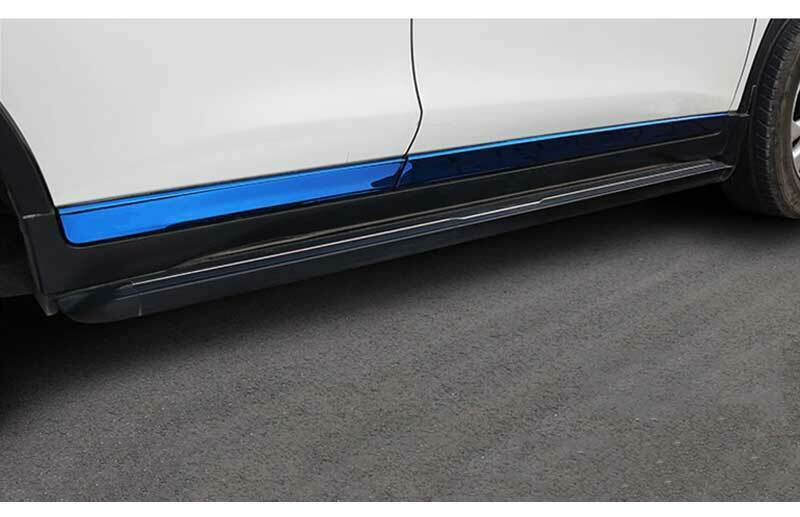 for Nissan Rogue X-Trail 2014-2020 Blue Door Guard Body Side Molding Cover Trims