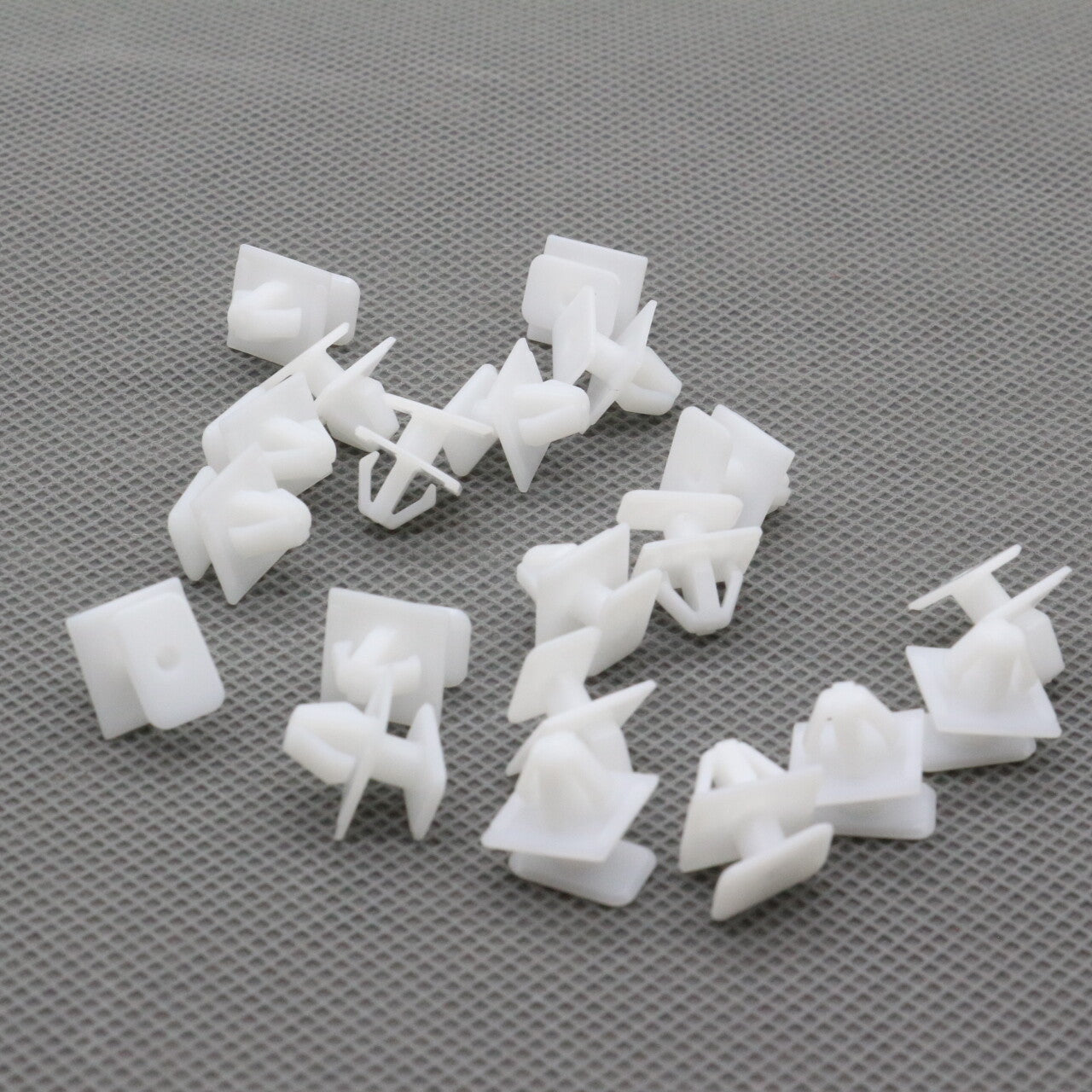 White Cowl Top Hinge Cover Clip for Honda 90602-TK6-A00,20Pcs