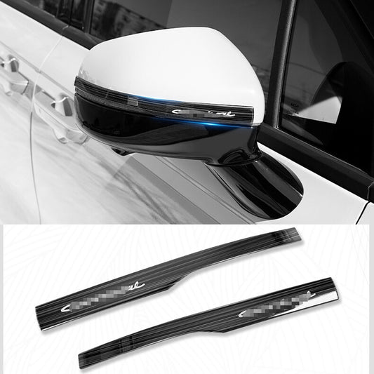 for Kia Carnival 2022-2023 black Steel Car Rear View Side Door Mirror Strip Trim