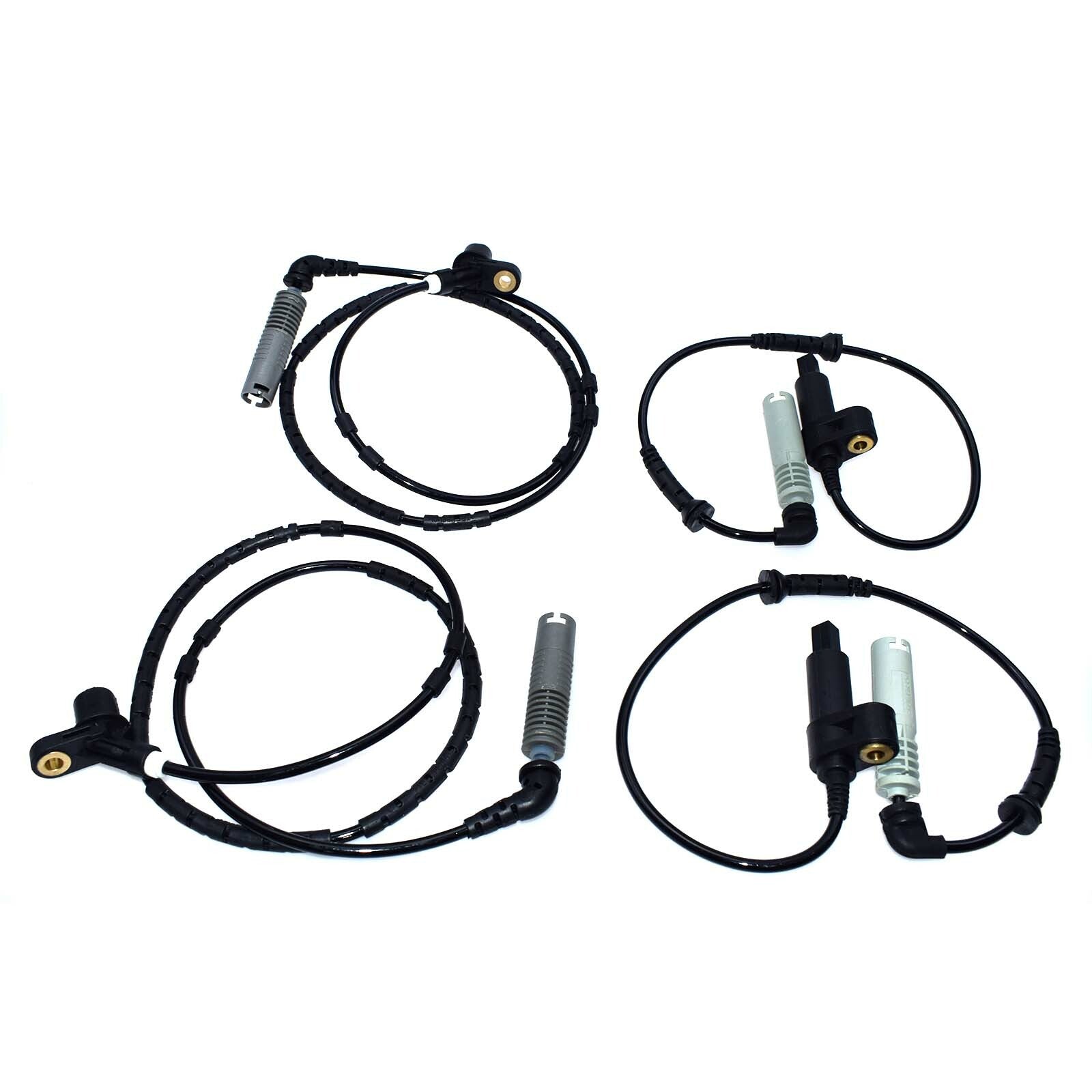 4-pack front and rear ABS wheel speed sensors for BMW E46 manufacturer 34521164651 34521164652