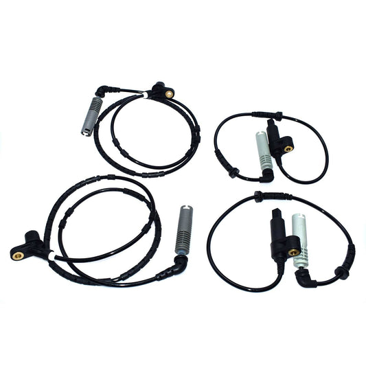 4-pack front and rear ABS wheel speed sensors for BMW E46 manufacturer 34521164651 34521164652
