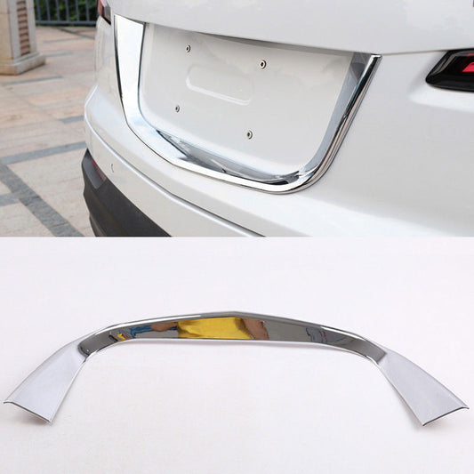 for Cadillac XT4 2018-2023 Chrome ABS Rear Trunk License Plate Frame Cover Trim