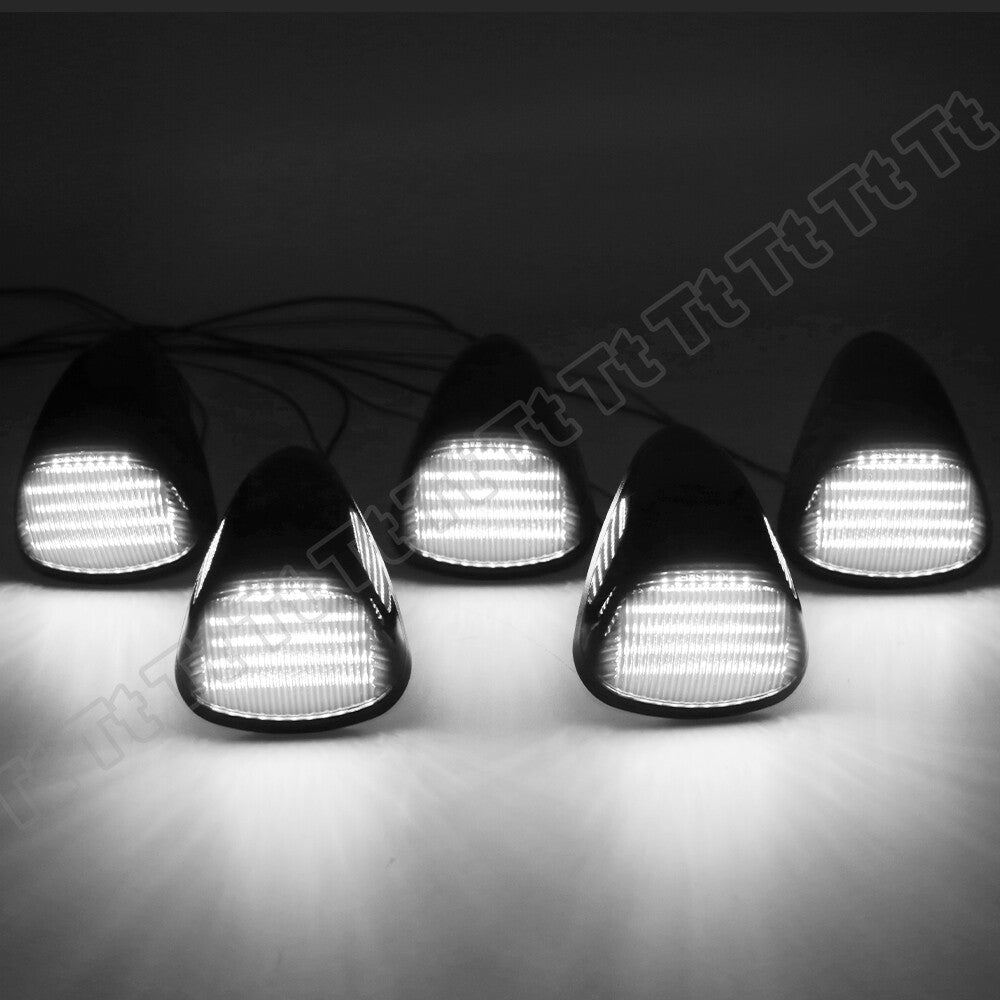 LED Cab Roof Marker Running White Lights for 1999 - 2016 for F250 F350 Super Duty - v