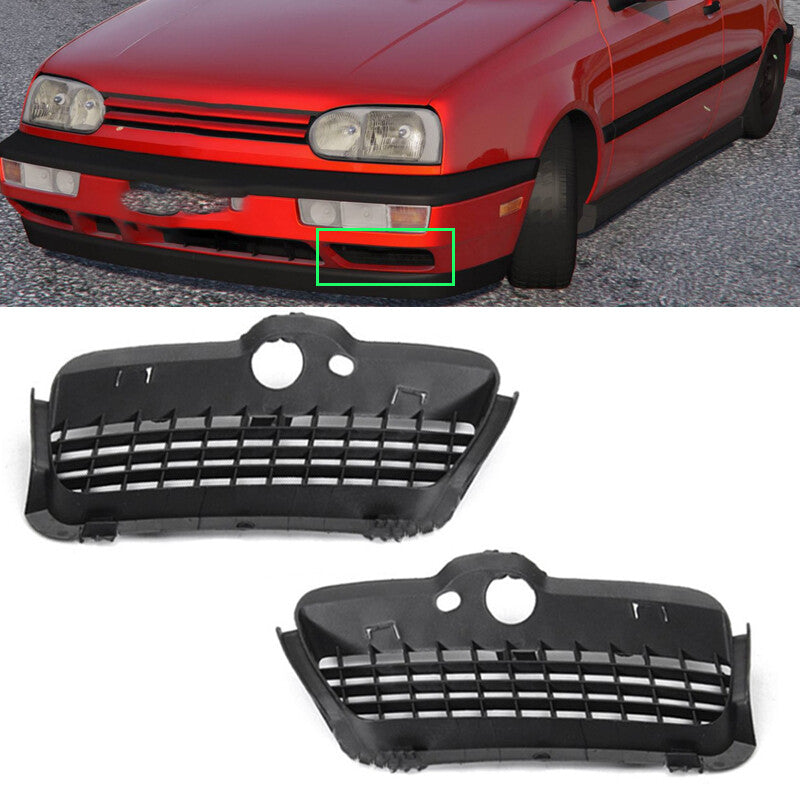 1 Pair Front Bumper Lower Grille for VW for VolksWagen for Golf MK3 1993-1998