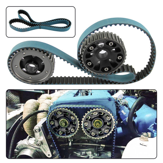Timing Belt +Cam Gear Pulley for Acura Integra B18C DOHC VTEC GSR 94-01 Black