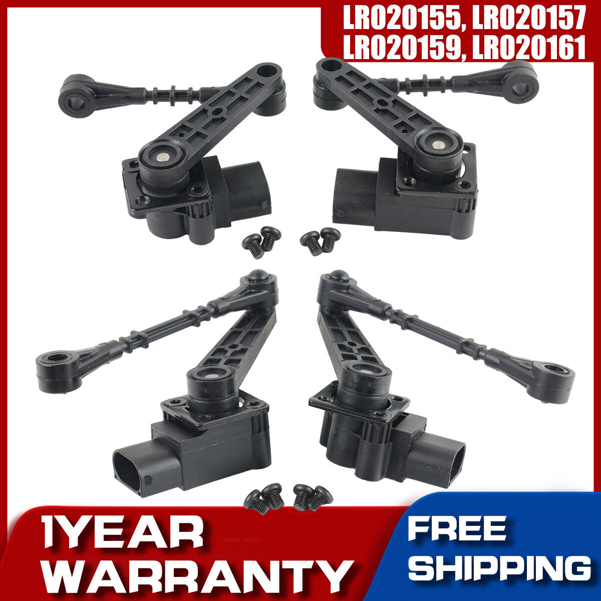 4X Front Rear Air Suspension Height Sensor for Land Rover LR3 for Range Rover Sport v