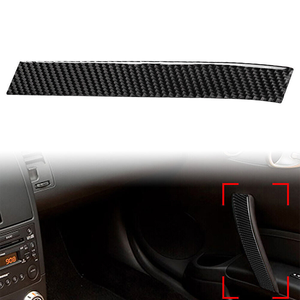 Carbon Fiber Passenger Side Car Door Handle Panel Cover for Nissan 350z 2003-09