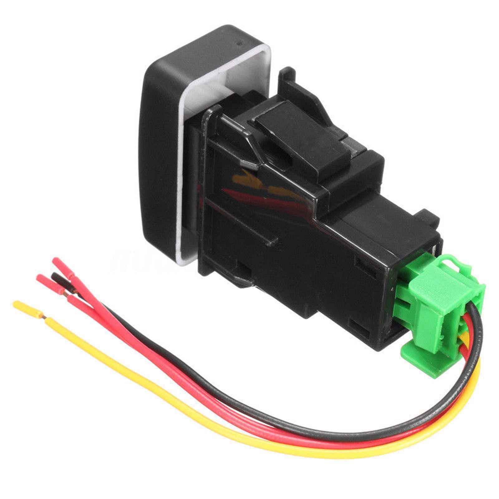 Black Plastic Car Fog Lamp 4 Pin On-Off Button Switch for Honda for Civic Accord CRV