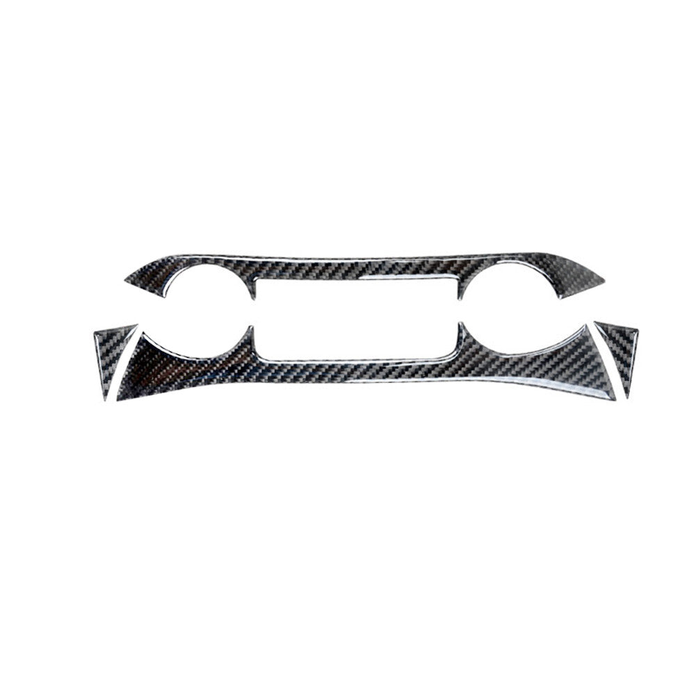 Red Carbon Fiber Headlight Switch Air Vent Cover Trim For 6Series M6 2004-10 v