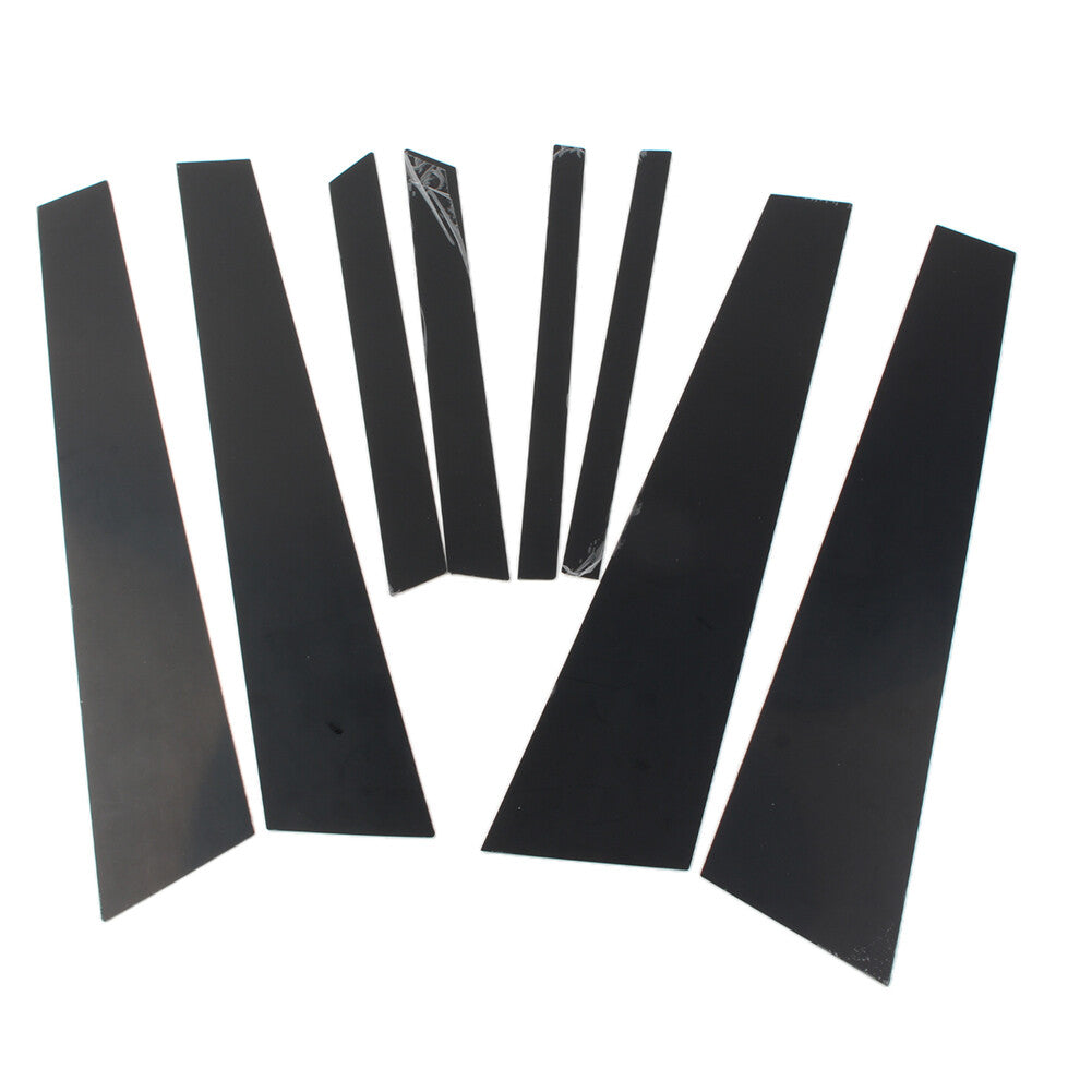 for BMW X6 E71 2009-2014 8x Glossy Black Set Pillar Posts Door Window Trim
