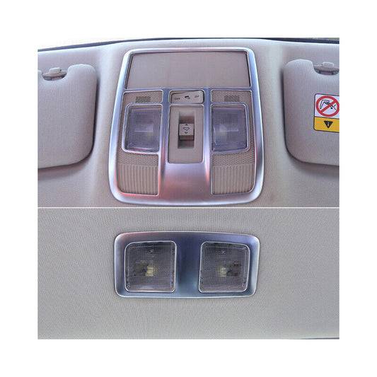 2X ABS Matte Front Reading Light Lamp Panel Trim Fit for Mazda CX-3 CX3 2016-21