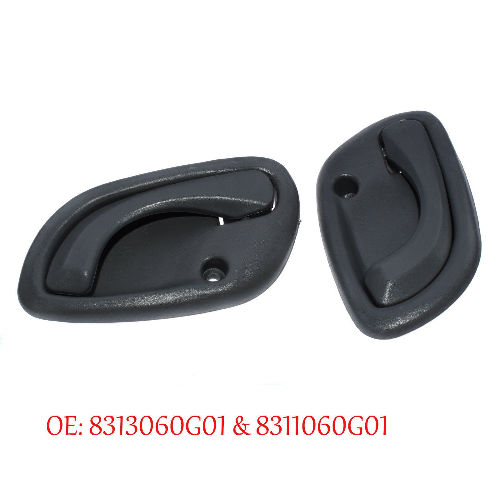 for Suzuki Grand Vitara 83130 60G01 Gray Interior Inside Door Handle Pair Set
