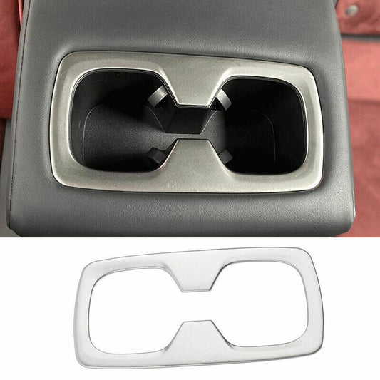 Matte Black Central Console Storage Box Trim for Jaguar F-PACE 2021-2022 1PCS v