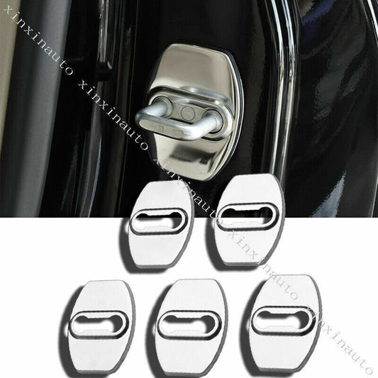 Silver Door Lock Cover Trims for Toyota for Land Cruiser Prado FJ120 FJ150 2003-2021