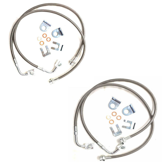 89716 Stainless Brake Lines Front&Rear for Jeep for Wrangler 2.0 3.6L 3.8L 2007-2018 Q