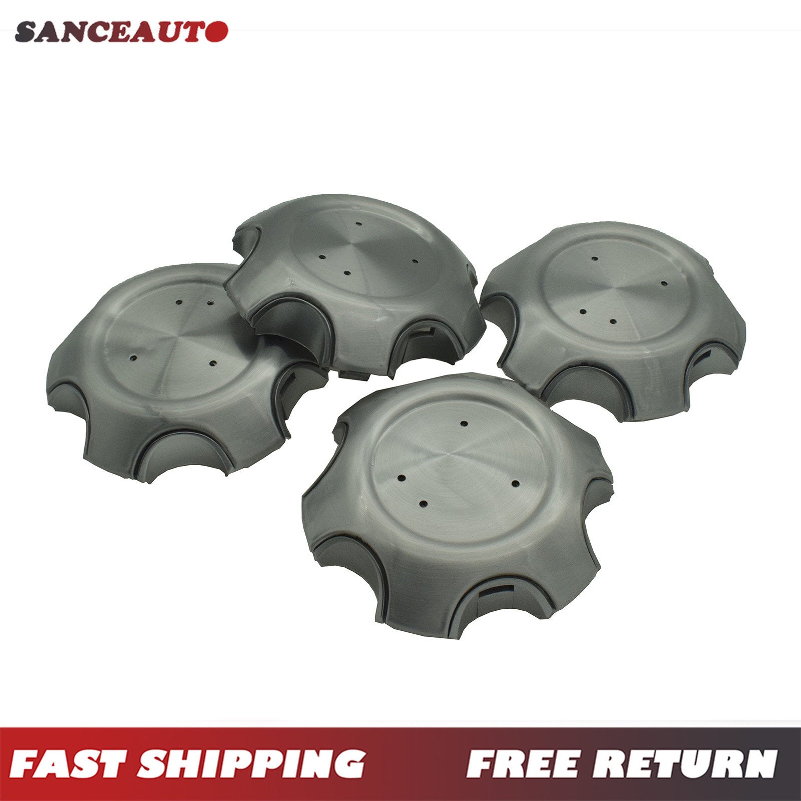4-piece silver 139mm wheel center hubcaps for Prado FJ120 2003-2009 n