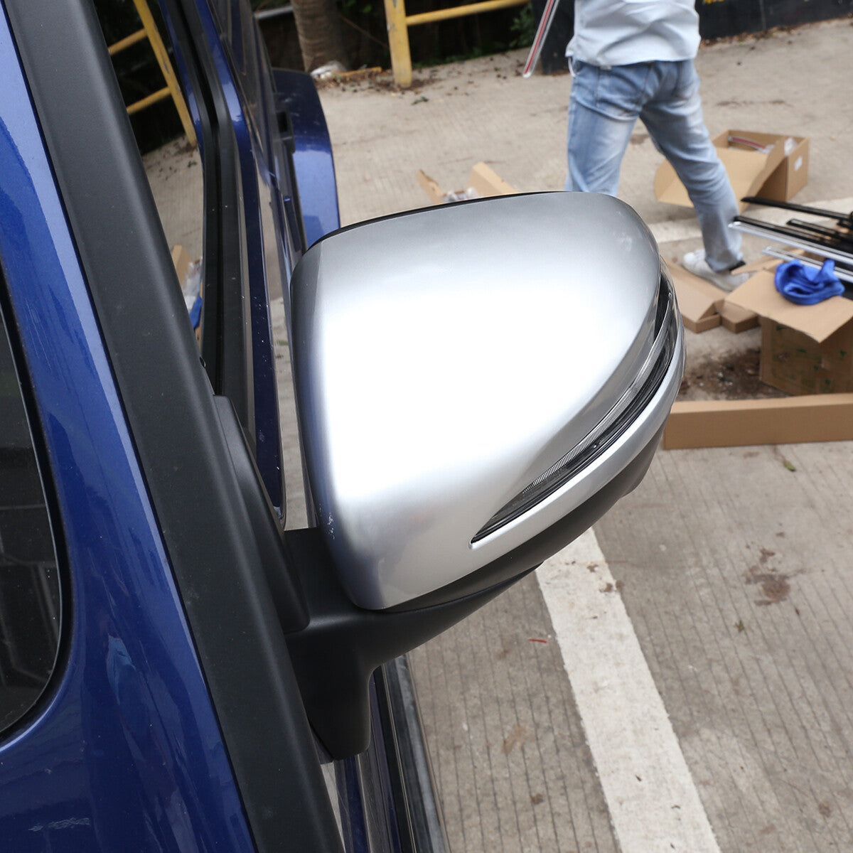ABS silver exterior rearview mirror cover for G-Class 2019-2020 n
