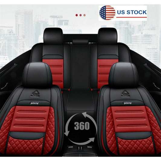 Universal 5-Seats Fiber leather for Seat Cover for SUV Full Front+Rear for Seat Cushion Q
